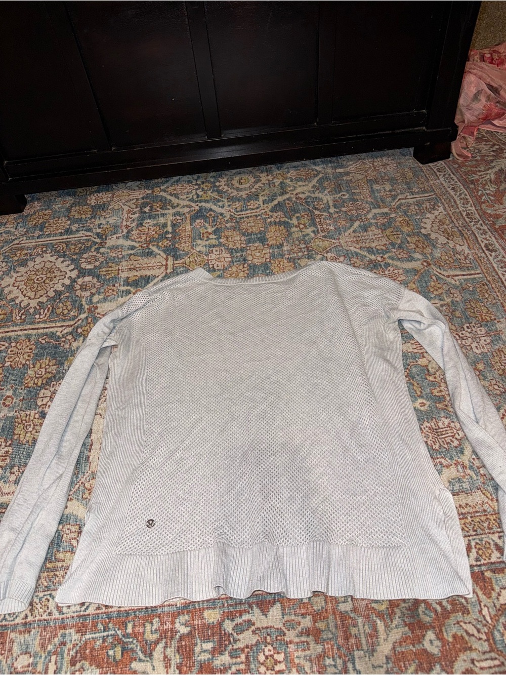 lululemon athletica Light Gray Knit Crewneck Sweater